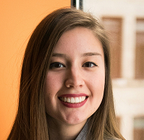 Victoria Lawson, CFO en una empresa de trading financiero, retrato